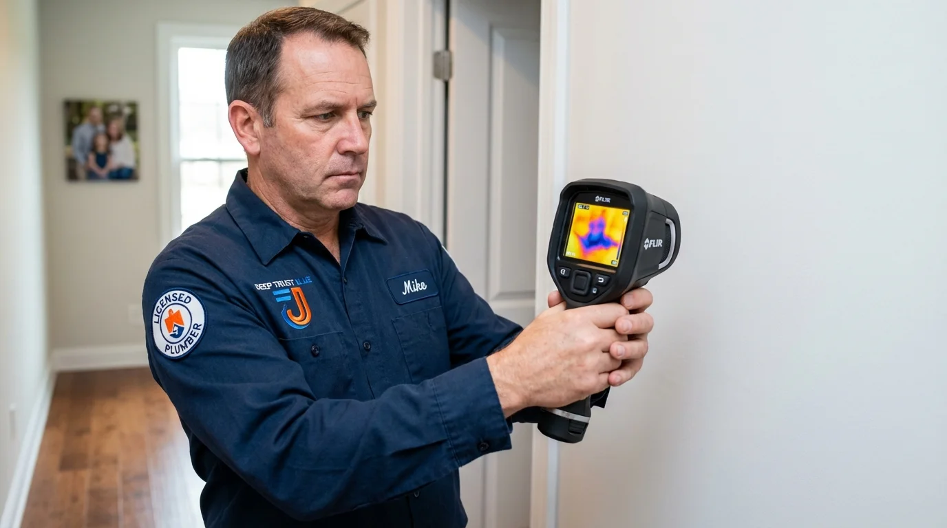 Thermal imaging leak detection by Johns Plumbing LLC in Clarion